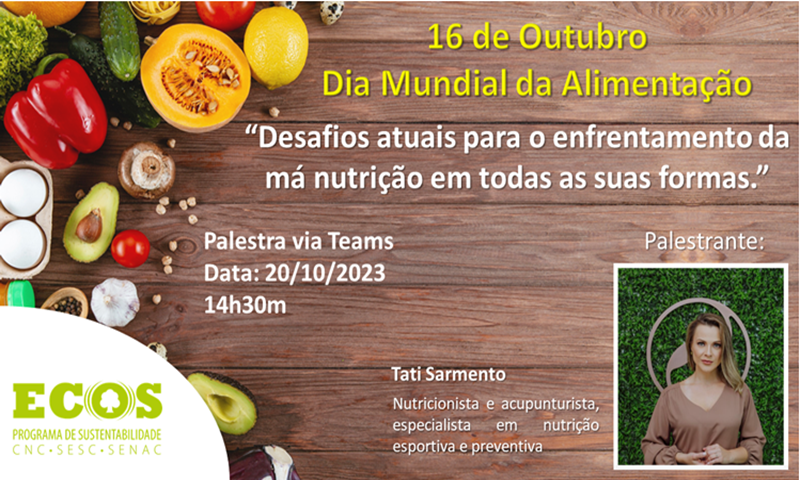 Palestra do Dia Mundial da Alimentação